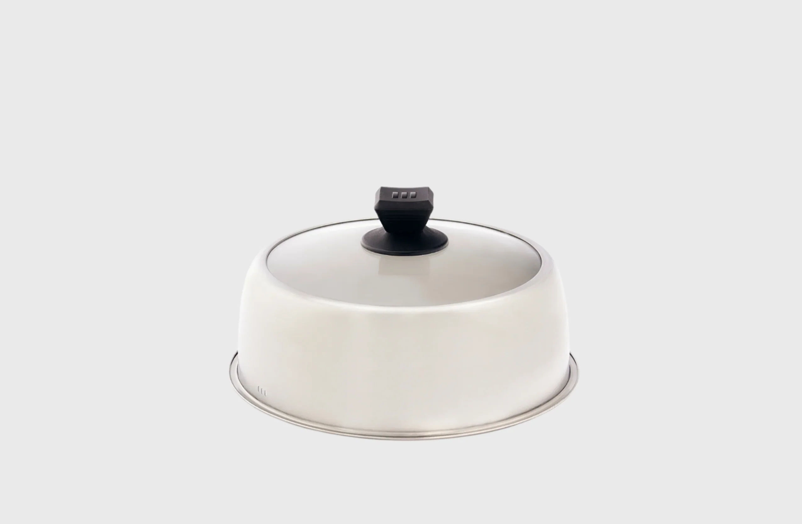 Basting Cover 30cm - Stainless Steel & Glass