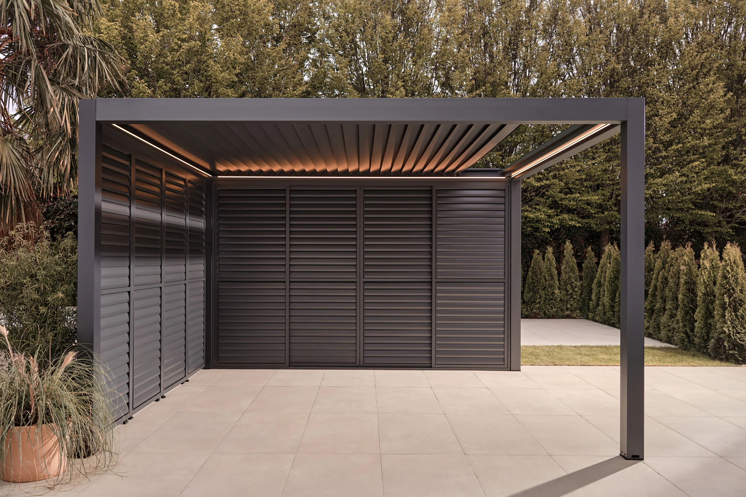 Luxe Pergola Louvered Side Walls - Image 3